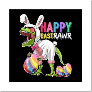 T Rex Dinosaur Easter Bunny Egg Costume Kids Posters and Art